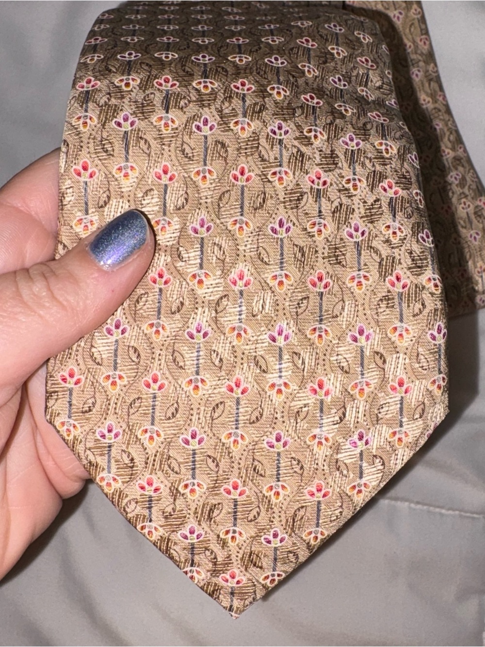 ermenegildo zegna tie silk floral